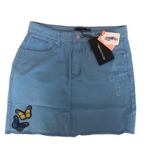 Plt Denim Skirt
